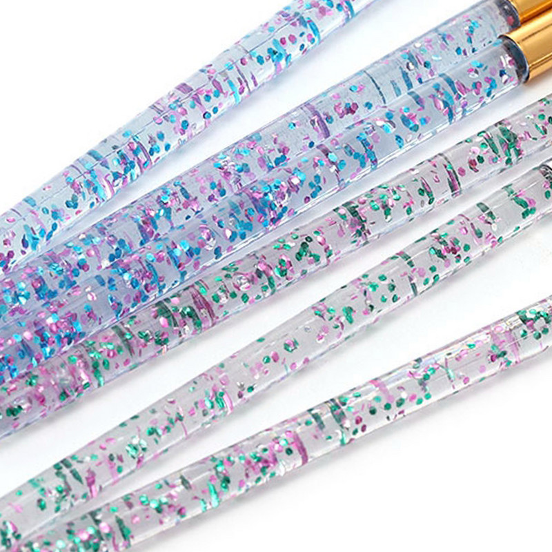 3db Nail Draw Line Pen UV Körömlakk ecset Festőeszközök