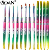 BQAN 1db Star Gradient körömdíszítő ecset gyémánt gradiens körömkefe vonal festő ecsetek köröm kristály akril bélés rajztoll