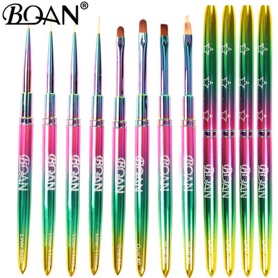 BQAN 1db Star Gradient körömdíszítő ecset gyémánt gradiens körömkefe vonal festő ecsetek köröm kristály akril bélés rajztoll