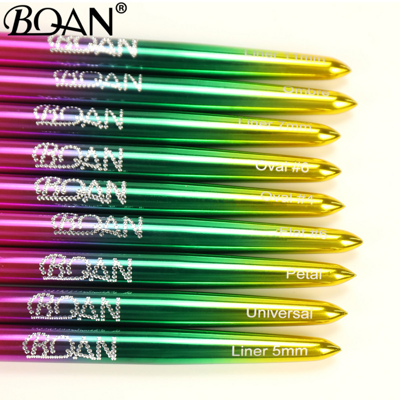 BQAN 1db Star Gradient körömdíszítő ecset gyémánt gradiens körömkefe vonal festő ecsetek köröm kristály akril bélés rajztoll