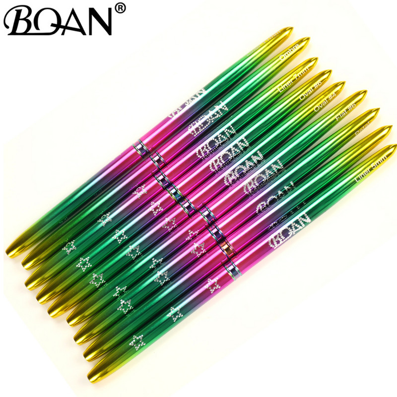 BQAN 1db Star Gradient körömdíszítő ecset gyémánt gradiens körömkefe vonal festő ecsetek köröm kristály akril bélés rajztoll