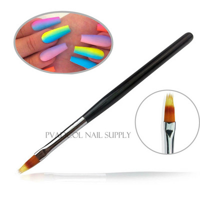 Ombre Effect Nail Art Brush Gradient Design UV Gel Polish Draw Paint Pen Cilindrinis nailono šereliai Plastikinis Apsauginis Manikiūras
