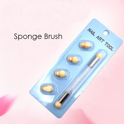 Ombre Effect Nail Art Brush Gradient Design UV Gel Polish Draw Paint Pen Cilindrinis nailono šereliai Plastikinis Apsauginis Manikiūras