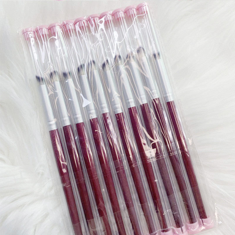 Ombre Effect Nail Art Brush Gradient Design UV Gel Polish Draw Paint Pen Cilindrinis nailono šereliai Plastikinis Apsauginis Manikiūras