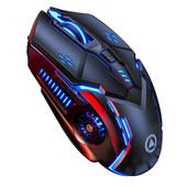 Punjivi A9 svjetleći tihi bežični miš za igranje 2.4G USB miševi za prijenosno stolno računalo Periferija E-Sport igrača