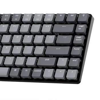 Keychron K3 D V2 Ултратънка безжична механична клавиатура с нисък профил Оптичен превключвател с възможност за гореща смяна Бяла подсветка за Mac Windows