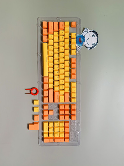 Nová sada 104 klávesov pre mechanickú klávesnicu, podsvietené dvojfarebné ABS fialovo-biele klávesy pre 61/87/104 klávesov Cherry MX