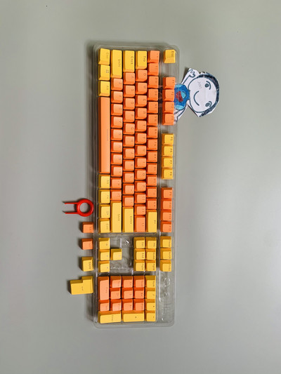 Nová sada 104 klávesov pre mechanickú klávesnicu, podsvietené dvojfarebné ABS fialovo-biele klávesy pre 61/87/104 klávesov Cherry MX