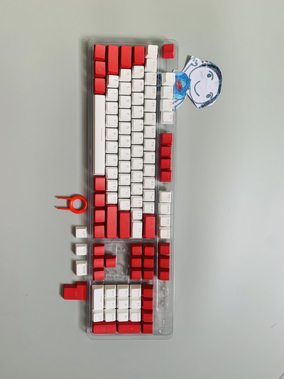 Nová sada 104 klávesov pre mechanickú klávesnicu, podsvietené dvojfarebné ABS fialovo-biele klávesy pre 61/87/104 klávesov Cherry MX