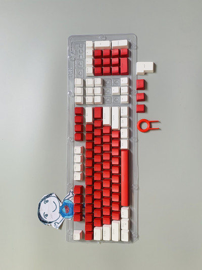 Nová sada 104 klávesov pre mechanickú klávesnicu, podsvietené dvojfarebné ABS fialovo-biele klávesy pre 61/87/104 klávesov Cherry MX