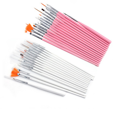 Yinikiz 15Pcs Nail Art Tips Tools Polish Pen Brush Drawing Stripe Liner DIY Nail Dotting Направи си сам декорации