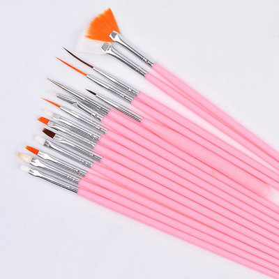 Yinikiz, 15 vnt., nagų dailės antgaliai, įrankiai, lakavimo rašiklis teptukas, piešimas, juostelių įdėklas, „pasidaryk pats“ nagų taškymas, „pasidaryk pats“ dekoracijos