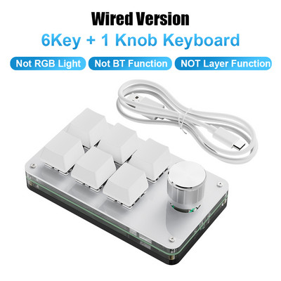 Programiranje Macro Prilagođena tipka Tipkovnica RGB 3 tipke Kopiraj Zalijepi Mini gumb Photoshop Gaming tipkovnica Mehanička Hotswap Macropad
