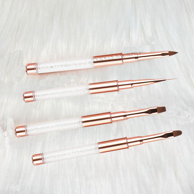 Acrylic 3D Nail Art UV Gel Drawing Painting Brush Sculpting Builder Nails Liner Tips Manicure Tool