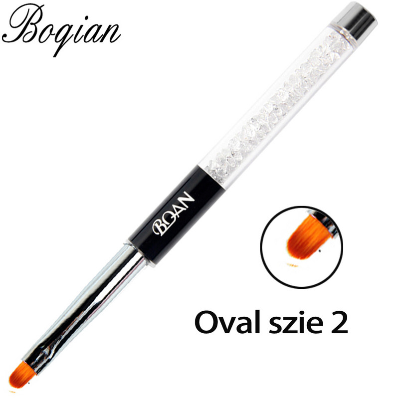 BQAN 2#4#6#8 gél ecset ovális körömkefe Kézi rajz tippek Rajzvonal Festés Toll Eszközök Manikűr köröm ecset díszítés