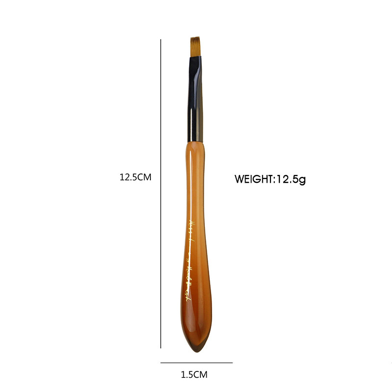 Aukštos kokybės profesionalios medžiagos Nagų dailės šepetėlis Akrilo pudra, gelio lakas, dažymas nagų priauginimui manikiūro šepetėliai įrankiai