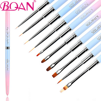 BQAN Πινέλο νυχιών UV Gel Brush Nail Art Brush Line Painting Brushes Acrylic Thin Liner Drawing Pension Εργαλεία μανικιούρ για επαγγελματίες