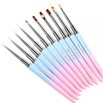 BQAN Πινέλο νυχιών UV Gel Brush Nail Art Brush Line Painting Brushes Acrylic Thin Liner Drawing Pension Εργαλεία μανικιούρ για επαγγελματίες