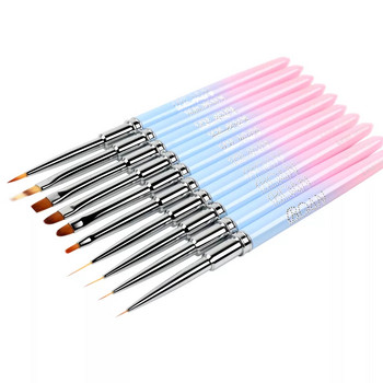 BQAN Πινέλο νυχιών UV Gel Brush Nail Art Brush Line Painting Brushes Acrylic Thin Liner Drawing Pension Εργαλεία μανικιούρ για επαγγελματίες