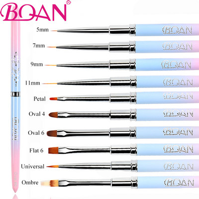 BQAN Perie pentru unghii Perie cu gel UV Perie pentru arta unghiilor Perii pentru pictură în linie Liner acrilic Liner subțire Pix pentru desen Instrumente de manichiură pentru profesioniști