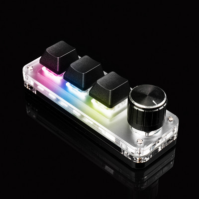 Macropad Macro Механична клавиатура RGB Mini Gaming Персонализирано копче за програмиране Клавиатури Червен превключвател 3 4 клавиша за Photoshop