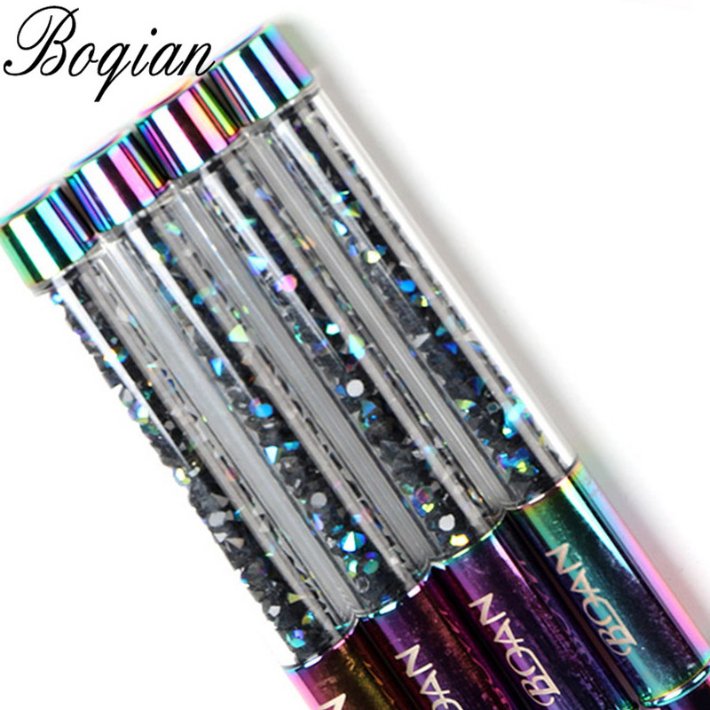 BQAN Rainbow 2#4#6#8# Grynas Kolinsky Nail Acrylic Brush Manikiūro priauginimo rašiklis nagų lako dažymui piešimo šepetėlis