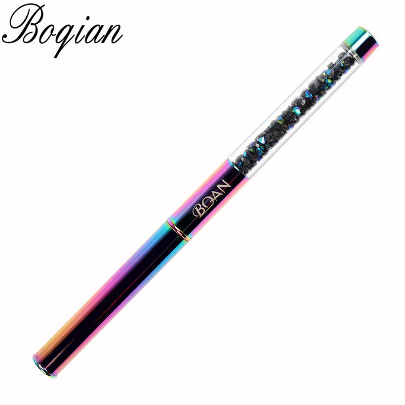 BQAN Rainbow 2#4#6#8# Grynas Kolinsky Nail Acrylic Brush Manikiūro priauginimo rašiklis nagų lako dažymui piešimo šepetėlis
