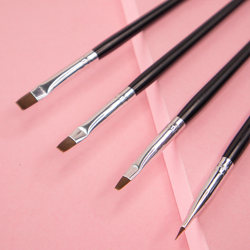 5 vnt./rinkinys Profesionalus įdėklų dažymo rašiklis Nagų dailės šepetėliai Nail Art UV Gel Pen Art Salon Namų naudojimui Gelinis nagų šepetėlis Patvarus akrilas