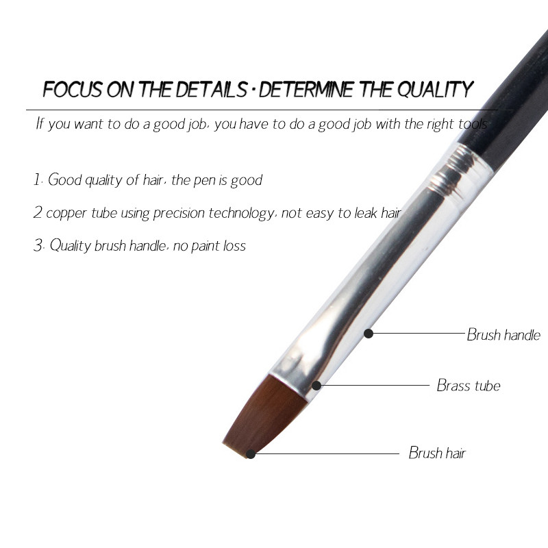 5 vnt./rinkinys Profesionalus įdėklų dažymo rašiklis Nagų dailės šepetėliai Nail Art UV Gel Pen Art Salon Namų naudojimui Gelinis nagų šepetėlis Patvarus akrilas