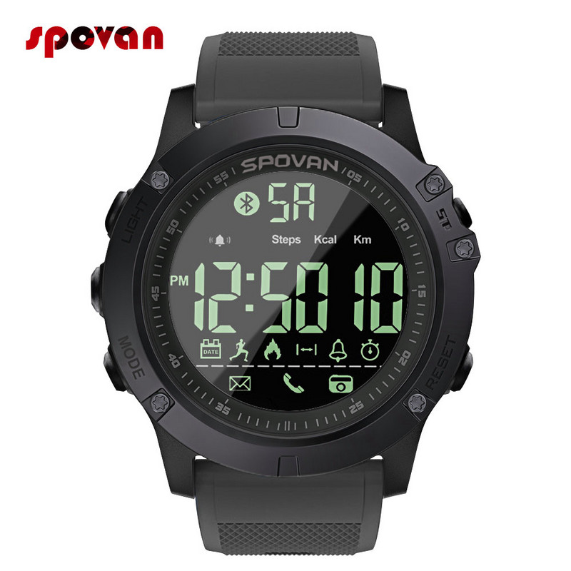 Sport Smart Watch Men Professional 5ATM Αδιάβροχη υπενθύμιση κλήσης Bluetooth Ψηφιακό ξυπνητήρι για τηλέφωνο Android