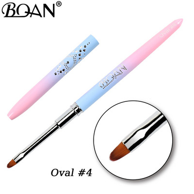 BQAN gradientas metalinis nagų šepetėlis Nagų dailės teptuko linija dažymo šepečiai Crystal Acrylic Thin Liner Piešimo rašiklis Manikiūro įrankiai UV gelis