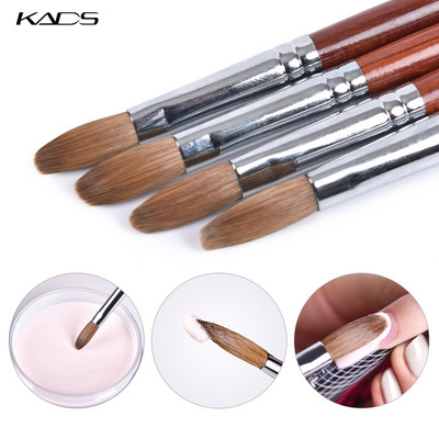 1kom Kolinsky akrilni kist za nail art s crvenom drvenom ručkom akrilni kist gel olovka Kolinsky Sable manicure UV gel kist
