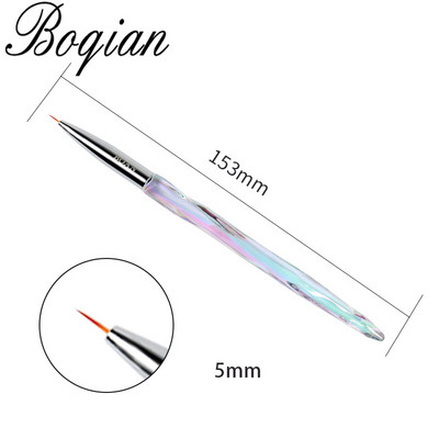 BQAN Marbled Ombre Nagų šepetėlis Gelinis šepetėlis manikiūrui UV gelio šepetėlis Nagų lakas Piešimo šepetėlis Rose Gold Polygel rush