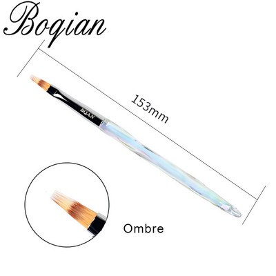 BQAN Marbled Ombre Nagų šepetėlis Gelinis šepetėlis manikiūrui UV gelio šepetėlis Nagų lakas Piešimo šepetėlis Rose Gold Polygel rush