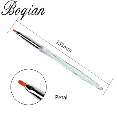 BQAN Marbled Ombre Nagų šepetėlis Gelinis šepetėlis manikiūrui UV gelio šepetėlis Nagų lakas Piešimo šepetėlis Rose Gold Polygel rush