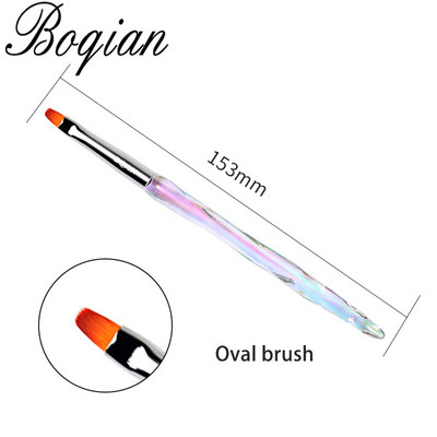 BQAN Marbled Ombre Nagų šepetėlis Gelinis šepetėlis manikiūrui UV gelio šepetėlis Nagų lakas Piešimo šepetėlis Rose Gold Polygel rush