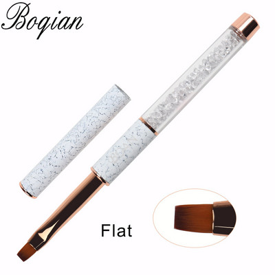 BQAN Marbled Ombre Nagų šepetėlis Gelinis šepetėlis manikiūrui UV gelio šepetėlis Nagų lakas Piešimo šepetėlis Rose Gold Polygel rush