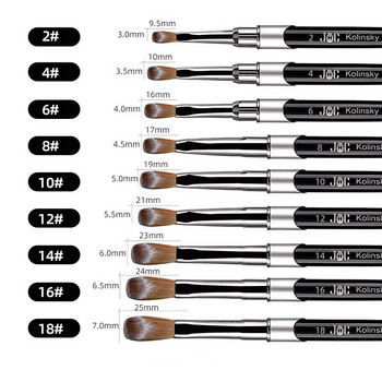 99,99% Kolinsky Nail Brush Acrylic Set Gel Carving Pen Nails αξεσουάρ και εργαλεία Σετ βούρτσες νυχιών για ακρυλική εφαρμογή