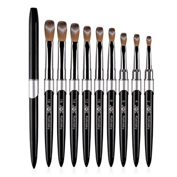 99,99% Kolinsky Nail Brush Acrylic Set Gel Carving Pen Nails αξεσουάρ και εργαλεία Σετ βούρτσες νυχιών για ακρυλική εφαρμογή