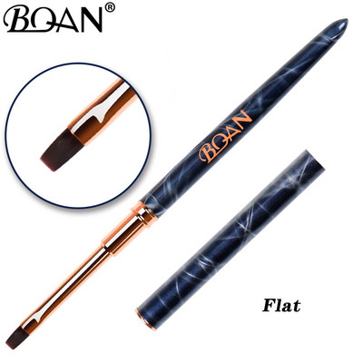 BQAN marmurinis nagų dailės šepetėlis Nagai akrilo įkloto šepetys French Lines Stripes Gėlių tinklelis Tapyba Piešimo rašiklis Manikiūro įrankiai