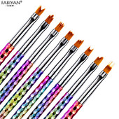 Perie de sirenă pentru arta unghiilor, gradient, pix pentru umbrirea lunii franceze, pictură, sfaturi pentru desen, gel acrilic, lac UV, instrumente de manichiură