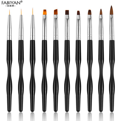 Perie de sirenă pentru arta unghiilor, gradient, pix pentru umbrirea lunii franceze, pictură, sfaturi pentru desen, gel acrilic, lac UV, instrumente de manichiură