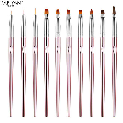 Perie de sirenă pentru arta unghiilor, gradient, pix pentru umbrirea lunii franceze, pictură, sfaturi pentru desen, gel acrilic, lac UV, instrumente de manichiură