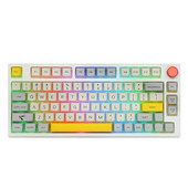 Mechanická klávesnica EPOMAKER TH80 PRO s 75% možnosťou výmeny za chodu, RGB, 2,4 GHz/Bluetooth 5.0/káblová, MDA PBT, ovládanie kláves, ANSI ISO