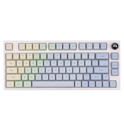 Mechanická klávesnica EPOMAKER TH80 PRO s 75% možnosťou výmeny za chodu, RGB, 2,4 GHz/Bluetooth 5.0/káblová, MDA PBT, ovládanie kláves, ANSI ISO