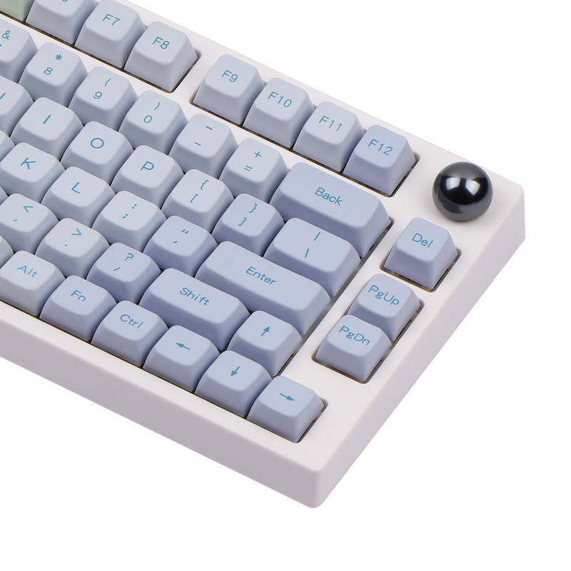Mechanická klávesnica EPOMAKER TH80 PRO s 75% možnosťou výmeny za chodu, RGB, 2,4 GHz/Bluetooth 5.0/káblová, MDA PBT, ovládanie kláves, ANSI ISO