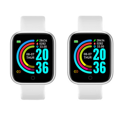 2 τμχ Y68 SmartWatch D20 Χονδρικό Bluetooth Fitness Tracker Μόνιτορ καρδιακού παλμού Έξυπνο ρολόι Y68s D20s Dropshipping