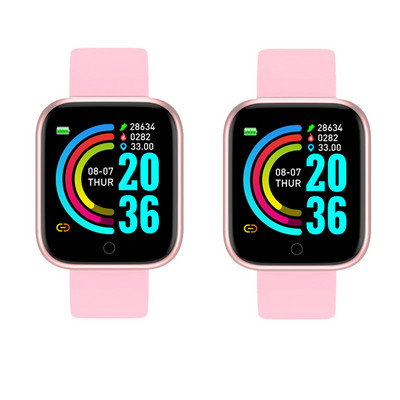 2 τμχ Y68 SmartWatch D20 Χονδρικό Bluetooth Fitness Tracker Μόνιτορ καρδιακού παλμού Έξυπνο ρολόι Y68s D20s Dropshipping