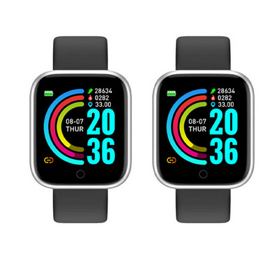 2 τμχ Y68 SmartWatch D20 Χονδρικό Bluetooth Fitness Tracker Μόνιτορ καρδιακού παλμού Έξυπνο ρολόι Y68s D20s Dropshipping