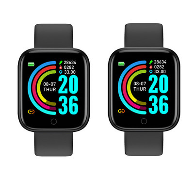 2 τμχ Y68 SmartWatch D20 Χονδρικό Bluetooth Fitness Tracker Μόνιτορ καρδιακού παλμού Έξυπνο ρολόι Y68s D20s Dropshipping